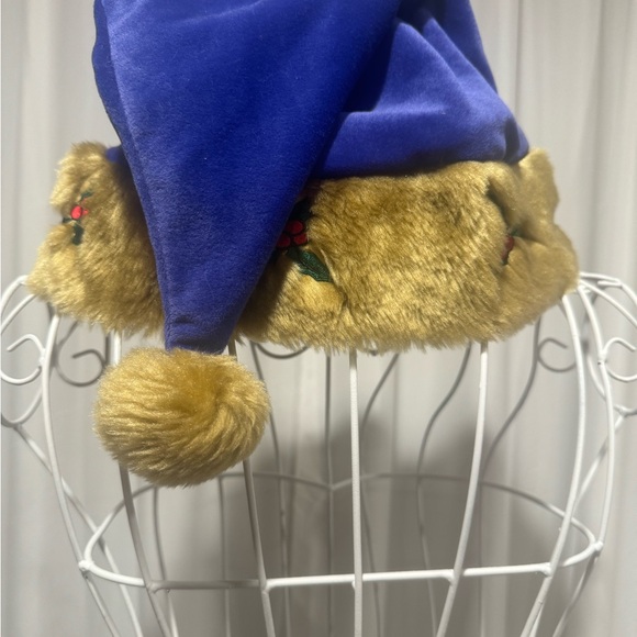 Purple & Gold Baltimore Ravens Santa Hat - Picture 2 of 2